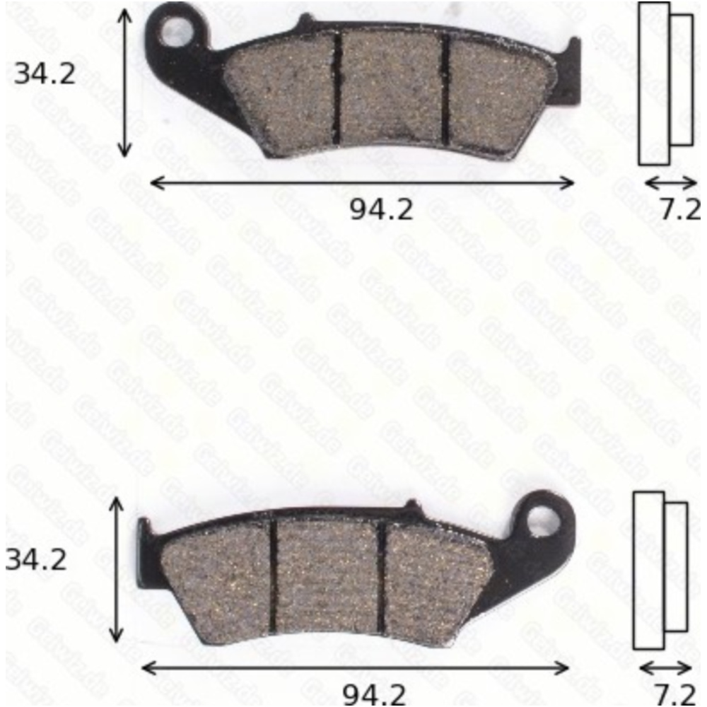 Trw 1174si bremsklötze scheibenbremsbeläge mcb 669 si mit abe von TRW