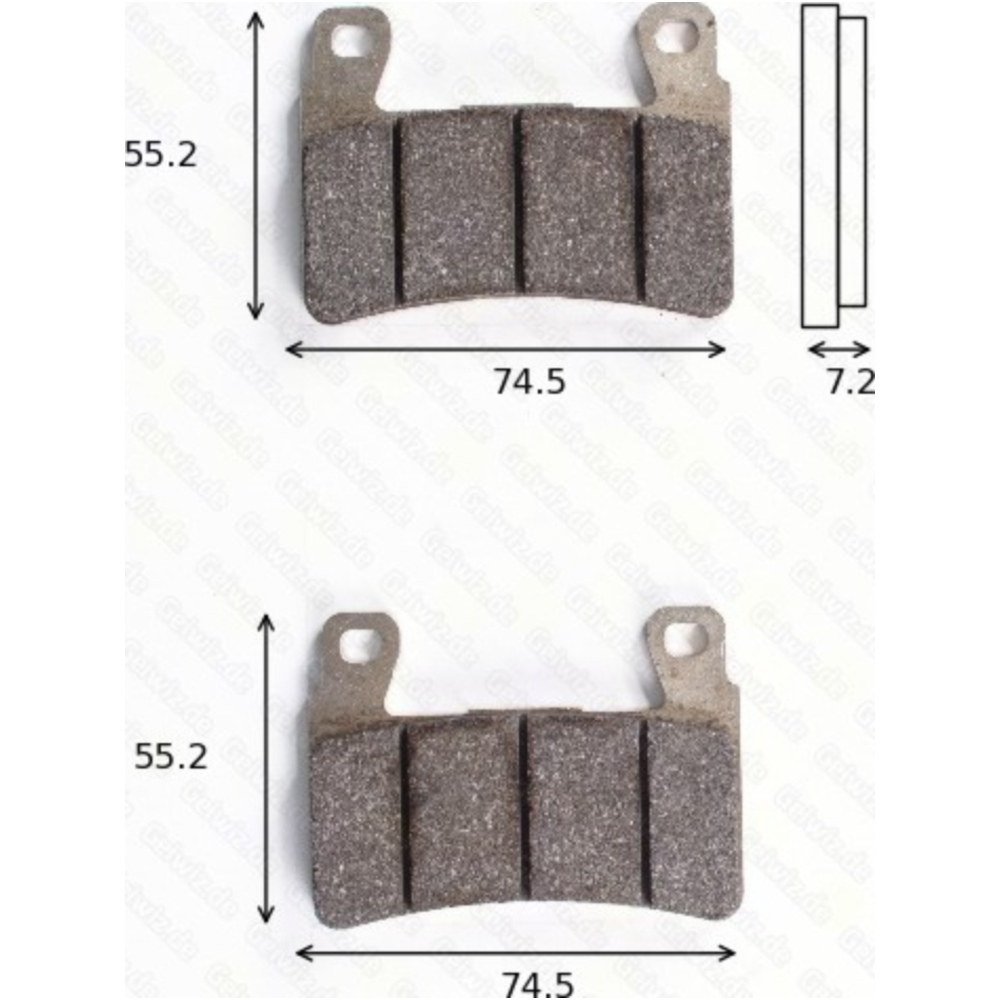 Trw 1205sv bremsklötze scheibenbremsbeläge mcb 703 sv mit abe von TRW