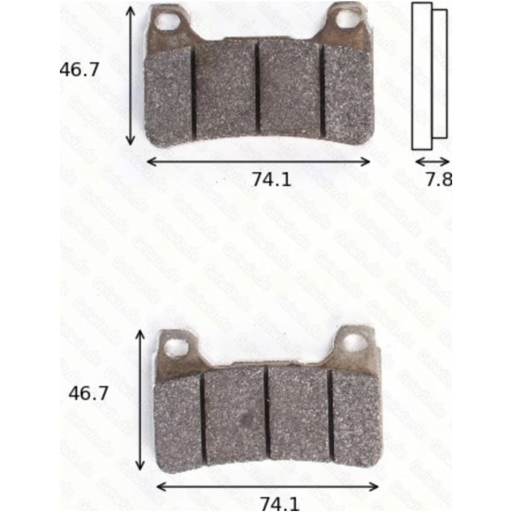 Trw 1250crq bremsklötze scheibenbremsbeläge mcb 755 crq ece r90 homologiert von TRW