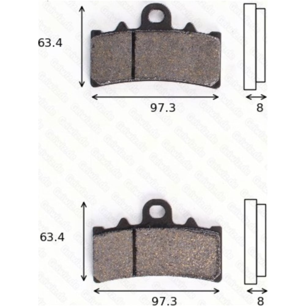 Trw 1277sv bremsklötze scheibenbremsbeläge mcb 777 sv mit abe von TRW