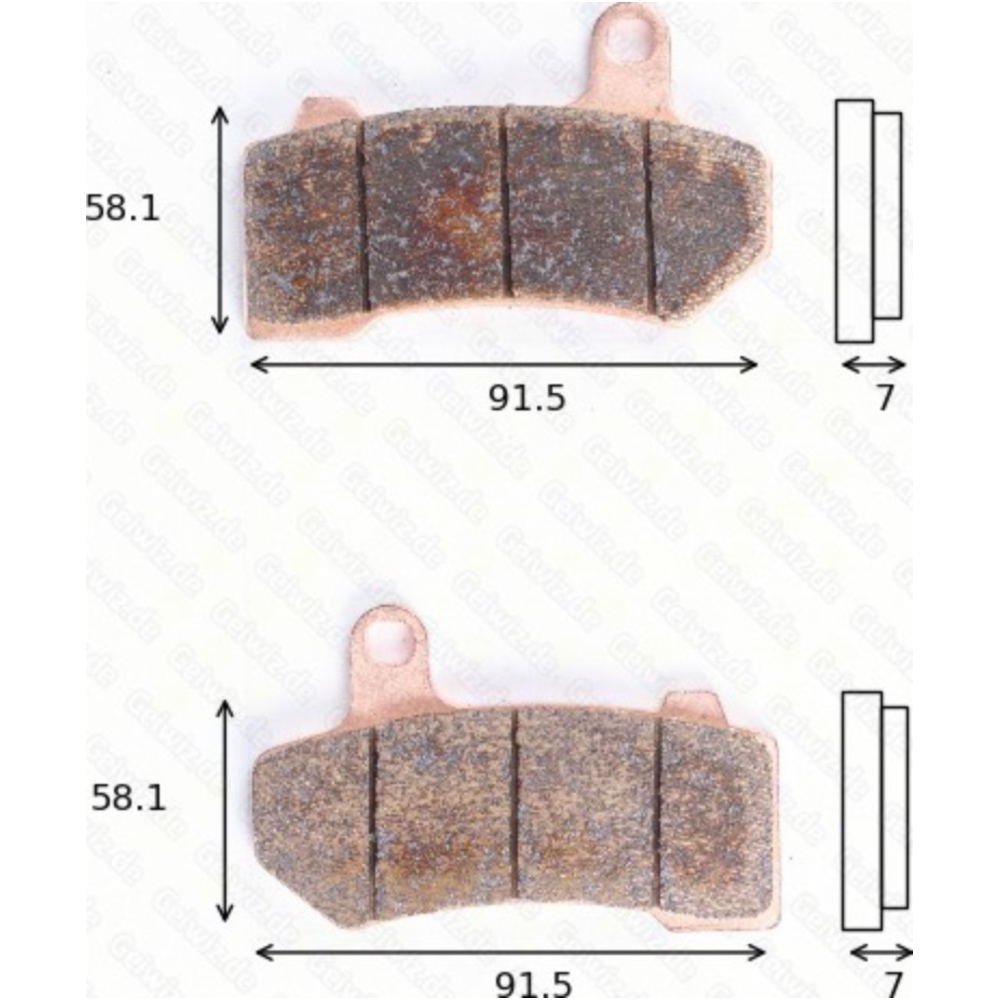 Trw 1281sv bremsklötze scheibenbremsbeläge mcb 781 sv mit abe von TRW