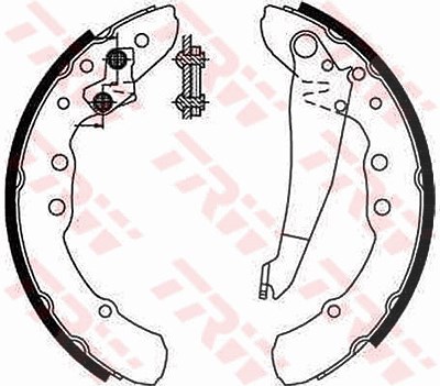 Trw Bremsbackensatz [Hersteller-Nr. GS8544] für Audi, Seat, VW von TRW