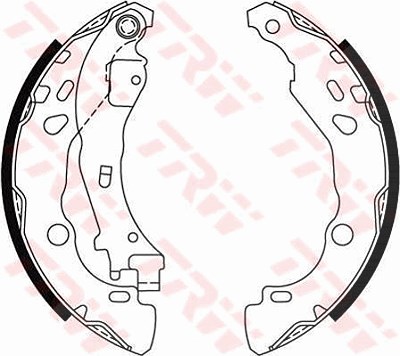 Trw Bremsbackensatz [Hersteller-Nr. GS8474] für Peugeot, Citroën, Lancia von TRW