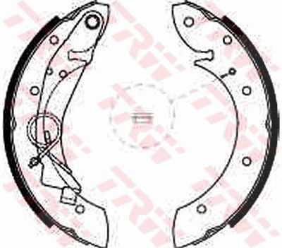 Trw Bremsbackensatz [Hersteller-Nr. GS8635] für Citroën, Peugeot, Proton von TRW