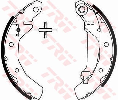 Trw Bremsbackensatz [Hersteller-Nr. GS8646] für Gm Korea von TRW