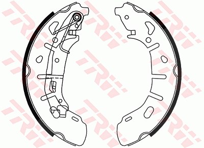 Trw Bremsbackensatz [Hersteller-Nr. GS8799] für Fiat von TRW