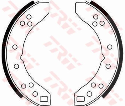 Trw Bremsbackensatz [Hersteller-Nr. GS6017] für Triumph von TRW