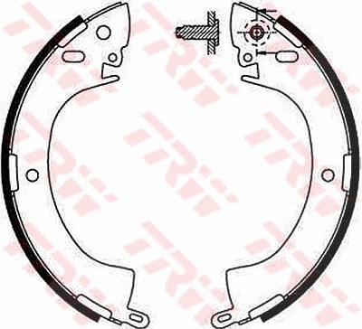 Trw Bremsbackensatz [Hersteller-Nr. GS8185] für Mitsubishi von TRW