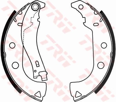 Trw Bremsbackensatz [Hersteller-Nr. GS8484] für Fiat von TRW