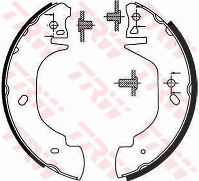 Trw Bremsbackensatz [Hersteller-Nr. GS8629] für Ford von TRW