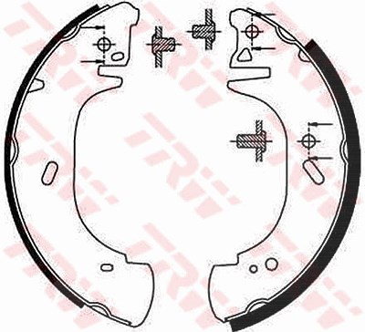 Trw Bremsbackensatz [Hersteller-Nr. GS8630] für Ford, Opel, Renault von TRW