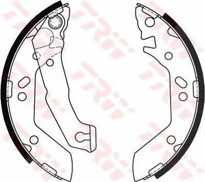 Trw Bremsbackensatz [Hersteller-Nr. GS8684] für Hyundai von TRW