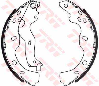 Trw Bremsbackensatz [Hersteller-Nr. GS8743] für Fiat, Suzuki von TRW