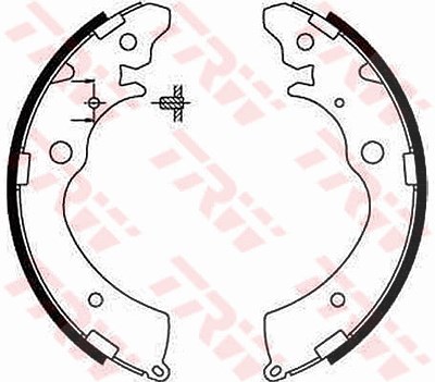 Trw Bremsbackensatz [Hersteller-Nr. GS8559] für Honda, Suzuki von TRW