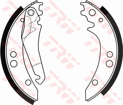 Trw Bremsbackensatz [Hersteller-Nr. GS8434] für Mercedes-Benz von TRW