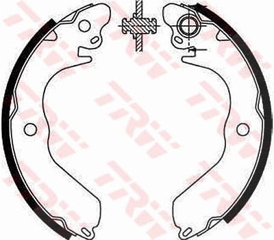 Trw Bremsbackensatz [Hersteller-Nr. GS8553] für Mitsubishi, Proton von TRW