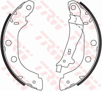 Trw Bremsbackensatz [Hersteller-Nr. GS8655] für Nissan, Renault von TRW