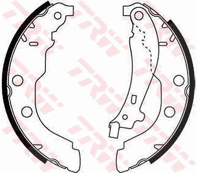 Trw Bremsbackensatz [Hersteller-Nr. GS8617] für Peugeot von TRW