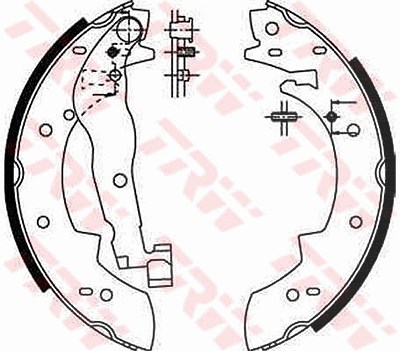 Trw Bremsbackensatz [Hersteller-Nr. GS6251] für Suzuki von TRW