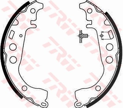 Trw Bremsbackensatz [Hersteller-Nr. GS8673] für Toyota von TRW