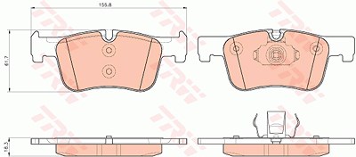 Trw Bremsbeläge vorne (Satz) [Hersteller-Nr. GDB1934] für BMW von TRW