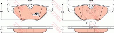 Trw Bremsbelagsatz, Scheibenbremse [Hersteller-Nr. GDB917] für BMW von TRW