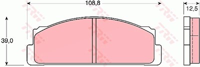 Trw Bremsbelagsatz, Scheibenbremse [Hersteller-Nr. GDB105] für Fiat, Toyota von TRW