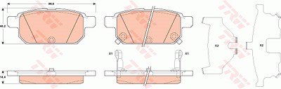 Trw Bremsbelagsatz, Scheibenbremse [Hersteller-Nr. GDB3529] für Suzuki von TRW