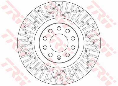 Trw 1x Bremsscheibe [Hersteller-Nr. DF6189S] für Audi von TRW