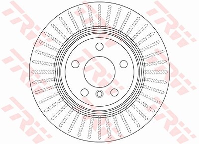 Trw 1x Bremsscheibe [Hersteller-Nr. DF6512S] für BMW von TRW