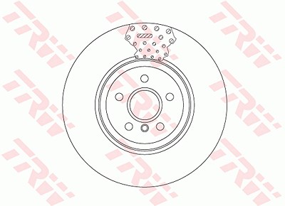 Trw 1x Bremsscheibe [Hersteller-Nr. DF6605S] für BMW von TRW