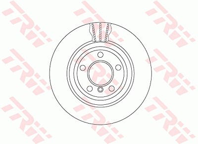 Trw 1x Bremsscheibe [Hersteller-Nr. DF6617S] für BMW von TRW