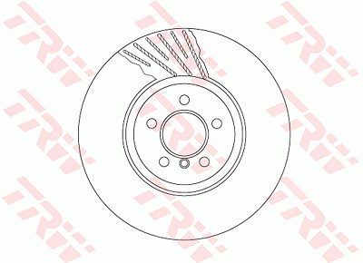 Trw 1x Bremsscheibe [Hersteller-Nr. DF6614S] für BMW von TRW