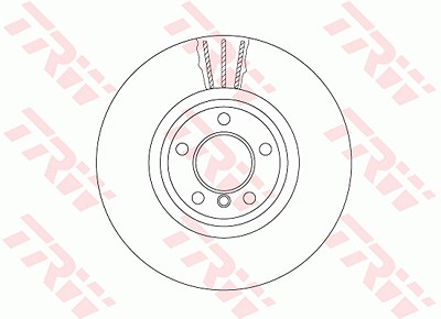 Trw 1x Bremsscheibe [Hersteller-Nr. DF6615S] für BMW von TRW