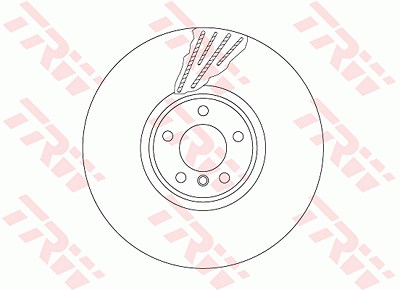 Trw 1x Bremsscheibe [Hersteller-Nr. DF6618S] für BMW von TRW