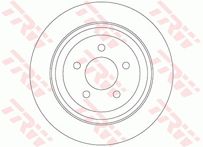 Trw Bremsscheibe [Hersteller-Nr. DF6341] für Dodge, Jeep von TRW