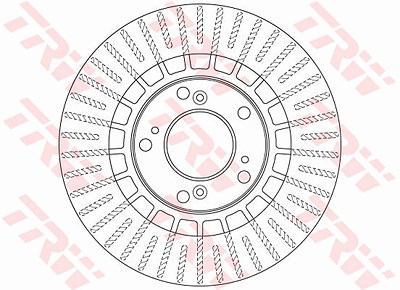 Trw Bremsscheibe [Hersteller-Nr. DF6493] für Honda von TRW