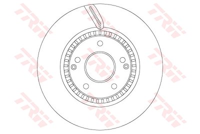 Trw Bremsscheibe [Hersteller-Nr. DF6883S] für Ssangyong von TRW