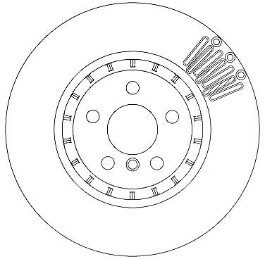 Trw Bremsscheibe [Hersteller-Nr. DF6892S] für BMW von TRW