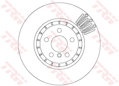 Trw Bremsscheibe [Hersteller-Nr. DF6892S] für BMW von TRW