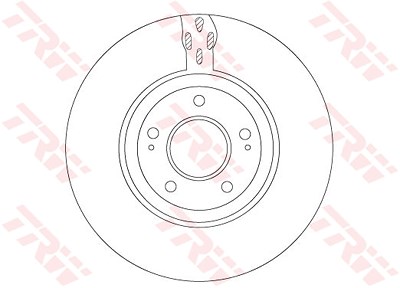 Trw Bremsscheibe [Hersteller-Nr. DF7302S] für Mitsubishi von TRW