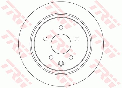 Trw Bremsscheibe Hinterachse Voll [Hersteller-Nr. DF7369] für Nissan von TRW