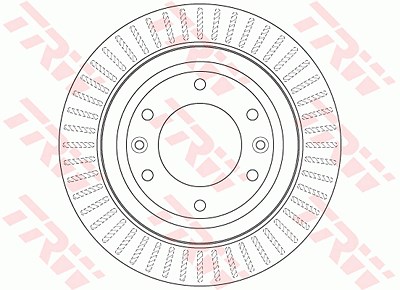 Trw Bremsscheibe [Hersteller-Nr. DF6350] für Hyundai von TRW