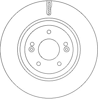 Trw Bremsscheibe Vorderachse belüftet [Hersteller-Nr. DF7592] für Hyundai, Kia von TRW