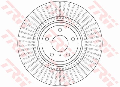 Trw 1x Bremsscheibe [Hersteller-Nr. DF6498S] für Nissan, Infiniti von TRW