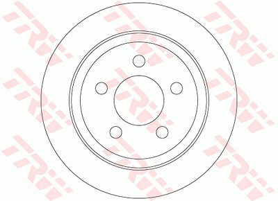 Trw Bremsscheibe [Hersteller-Nr. DF6386] für Jeep von TRW