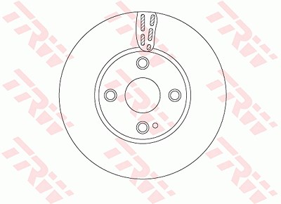 Trw Bremsscheibe [Hersteller-Nr. DF6793] für Mazda von TRW