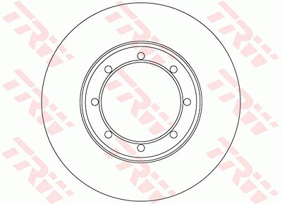 Trw Bremsscheibe [Hersteller-Nr. DF6372] für Renault von TRW