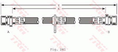 Trw Bremsschlauch [Hersteller-Nr. PHA367] für Honda, Rover von TRW