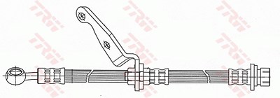 Trw Bremsschlauch [Hersteller-Nr. PHD507] für Honda von TRW